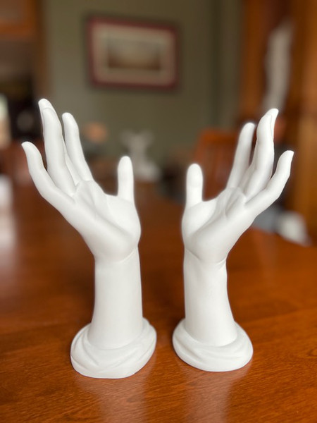 Sculptural Hands Sculptures Drawing statues anatomy studies pair art